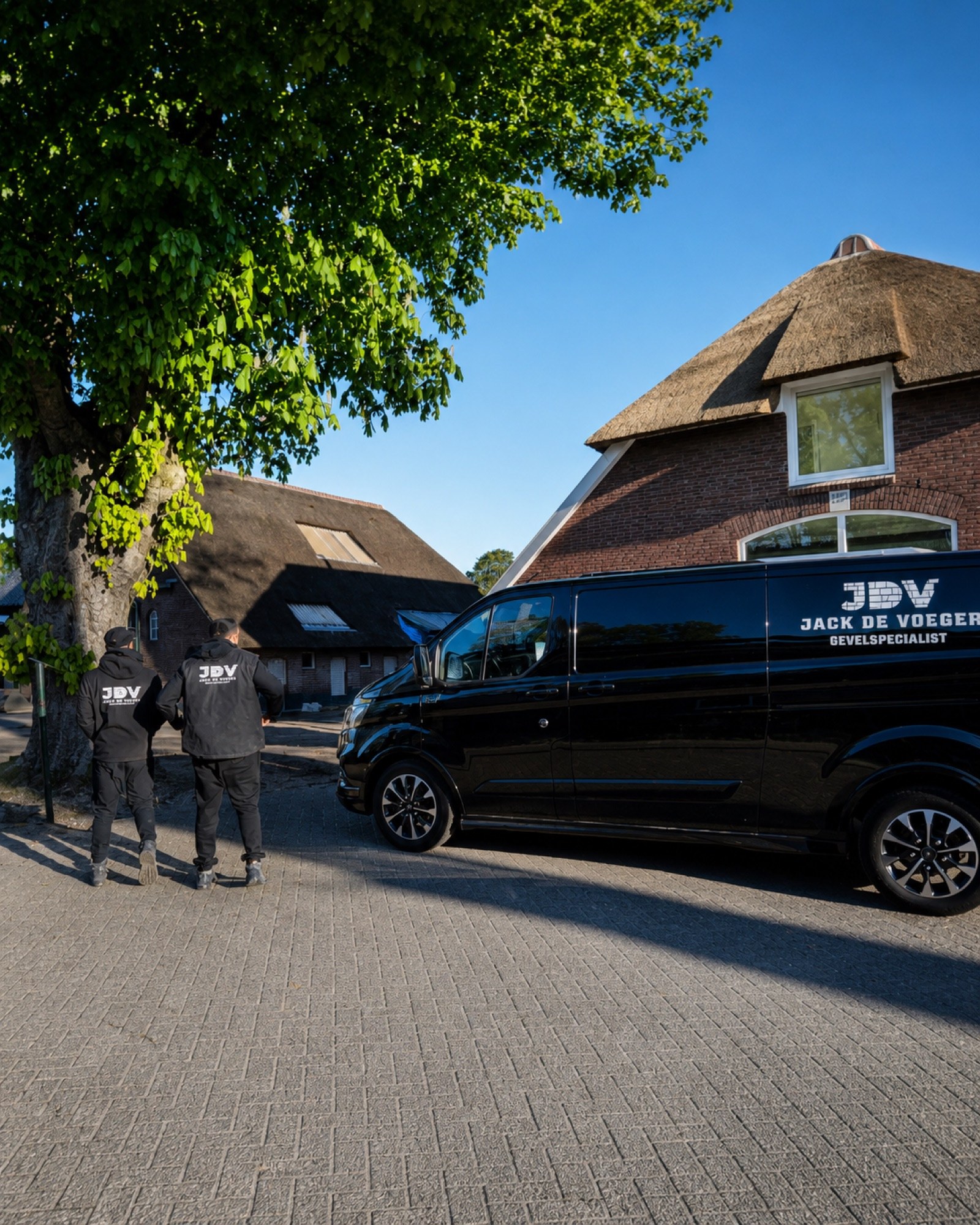 Team JDV bij een project